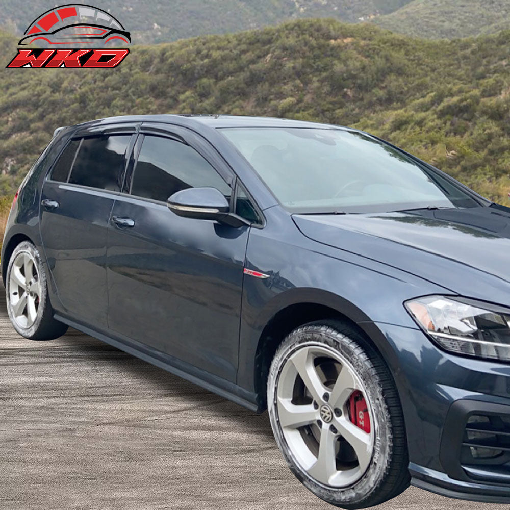 Fits 15-19 VW Golf MK7 Mugen Style Acrylic Window Visor Vent Rain Guard 4PCS