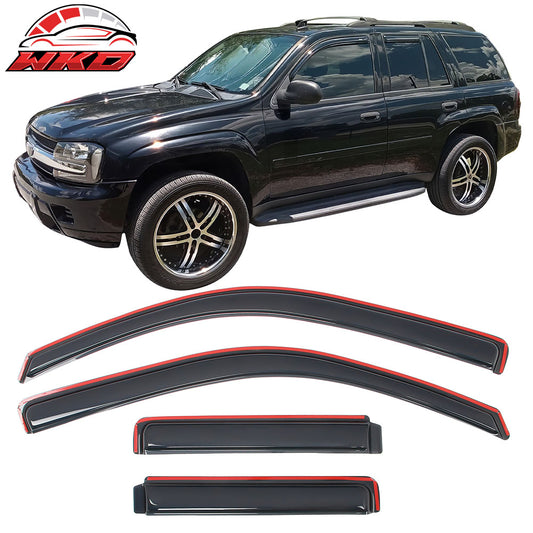 For 02-09 TrailBlazer/GMC Envoy 03-08 Ascender Window Visor In-Channel Deflector | Wholesale