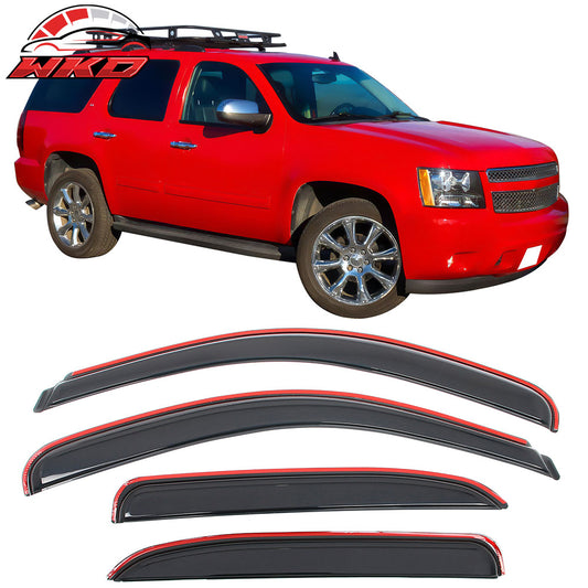 07-14 Chevy Tahoe & GMC Yukon Window Visors Rain Guard Deflector In-Channel | Wholesale