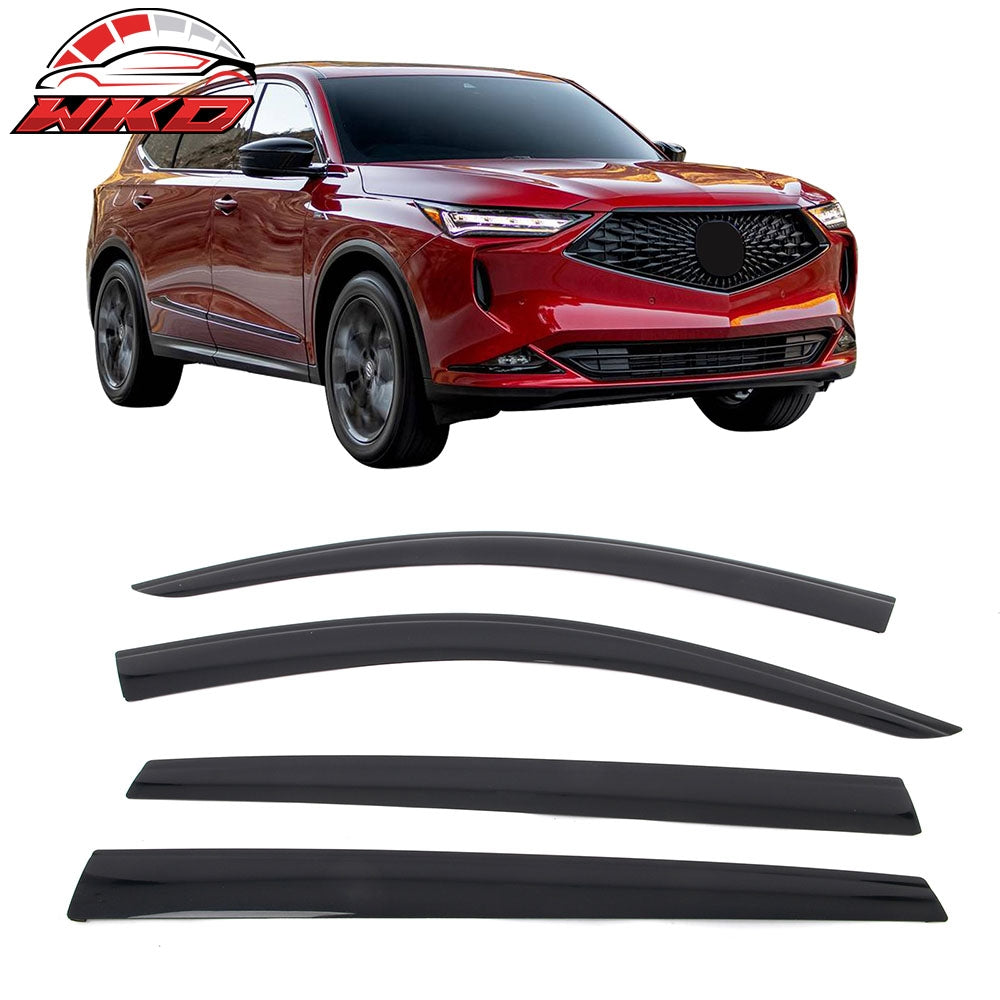22-26 Acura MDX Low Profile Style Tape-On Window Visors Sun Rain Deflectors | Wholesale