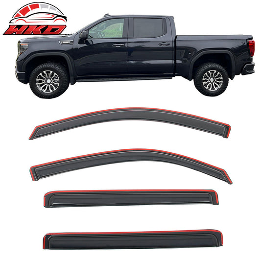 19-25 Silverado Sierra 1500 2500 3500 HD Crew Cab Window Visors In-Channel | Wholesale