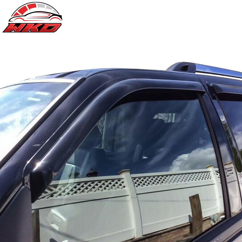 Fits 97-17 Ford Expedition & 98-17 Lincoln Navigator 4PCS Window Visors Tape-On
