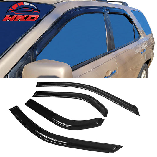 Fits 01-06 Acura MDX Acrylic 4PCS Window Visors Vent Rain Sun Windshields Guard