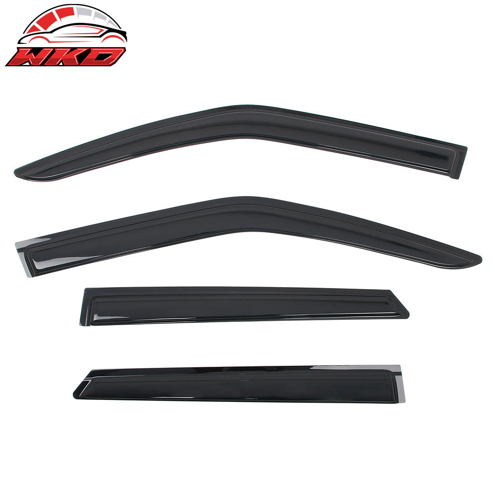 Fits 19-25 Chevy Blazer Window Visors Vent Rain Sun Guards Deflectors Tape-On
