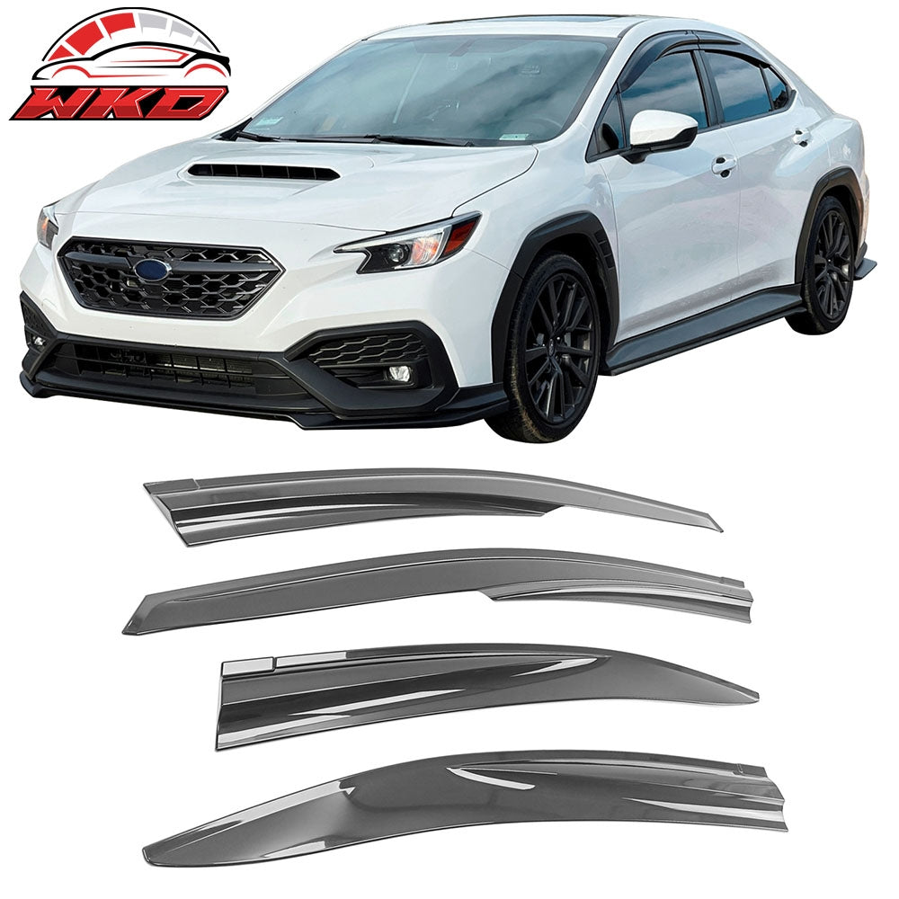 Wholesale 22-26 Subaru WRX 5th Mugen Style Window Visors Sun Rain Wind Guards Tape-On