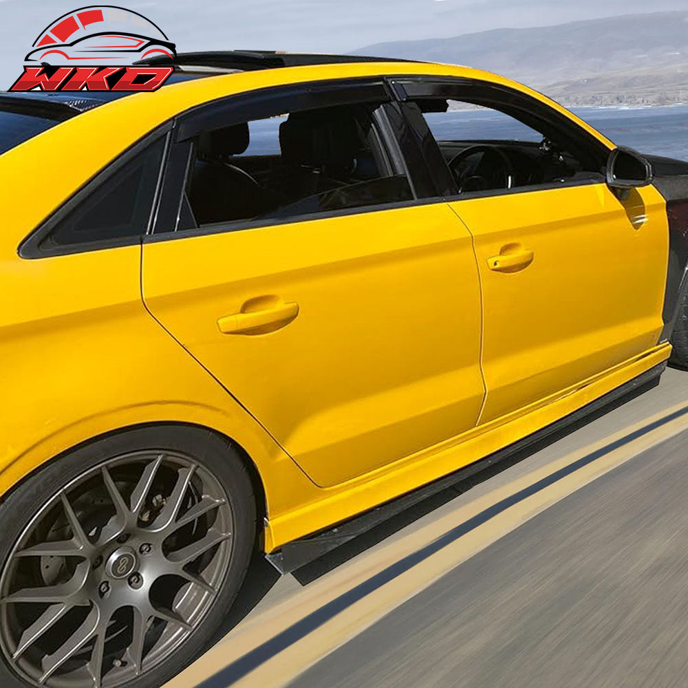 Fits 15-20 Audi A3 S3 RS3 Sedan Window Visors Acrylic Rain Guard Wind Deflector