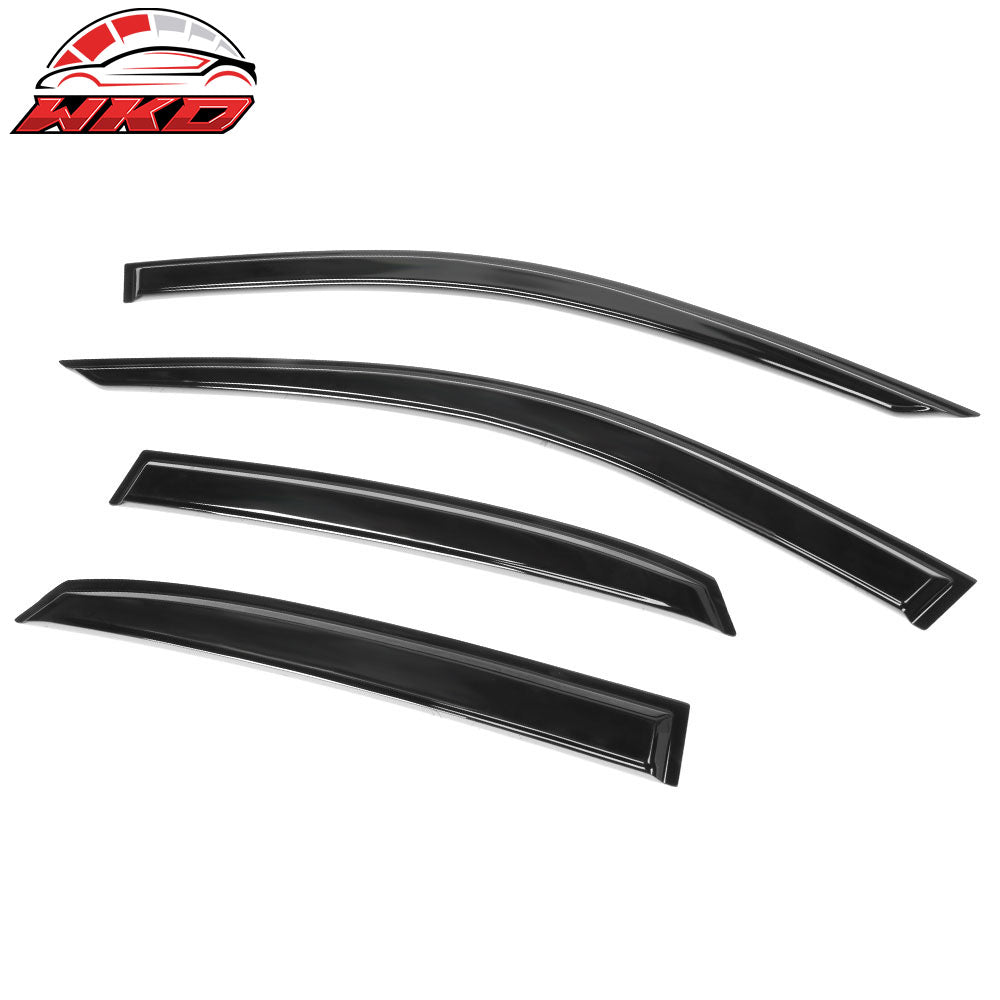 Fits 15-20 Audi A3 S3 RS3 Sedan Window Visors Acrylic Rain Guard Wind Deflector