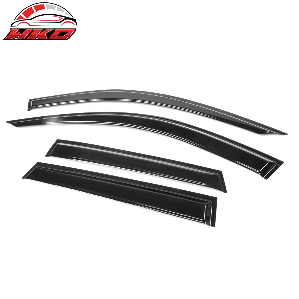 Fits 13-19 Audi A3 S3 RS3 Hatchback Tape-On Window Visors Sun Rain Guards 4PCS