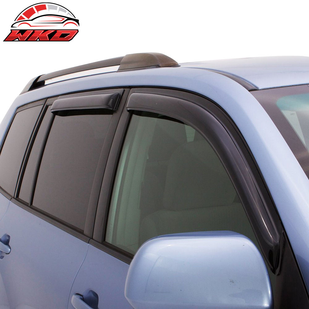 Fits 07-12 Acura RDX TB1 Acrylic Tape-On 4PCS Window Visors Vent Rain Sun Guard