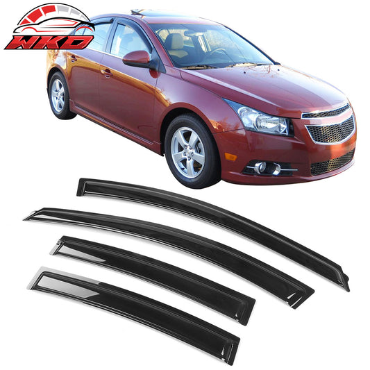 2010-15 Chevy Cruze 2016 Limited Acrylic Window Visor Sun Rain Guard Deflector | Wholesale