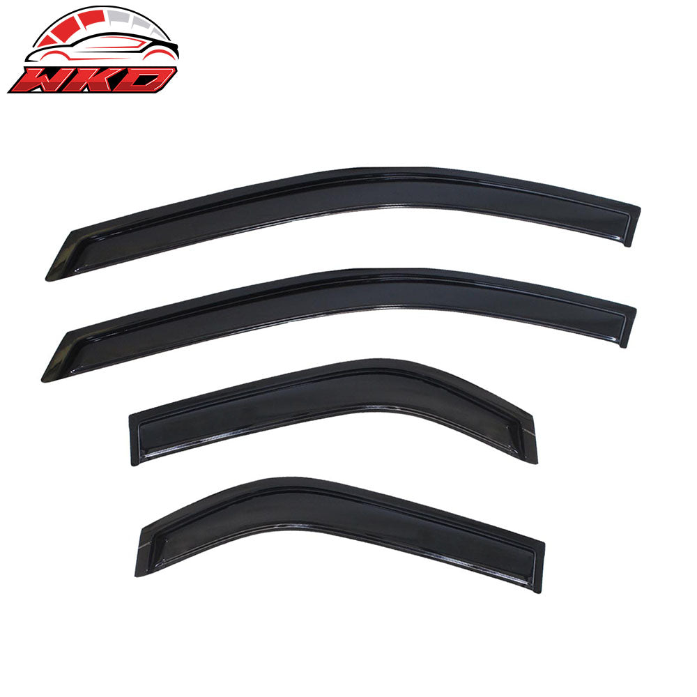 Fits 03-07 Cadillac CTS Acrylic 4PCS Window Visors Vent Rain Sun Guard Shield