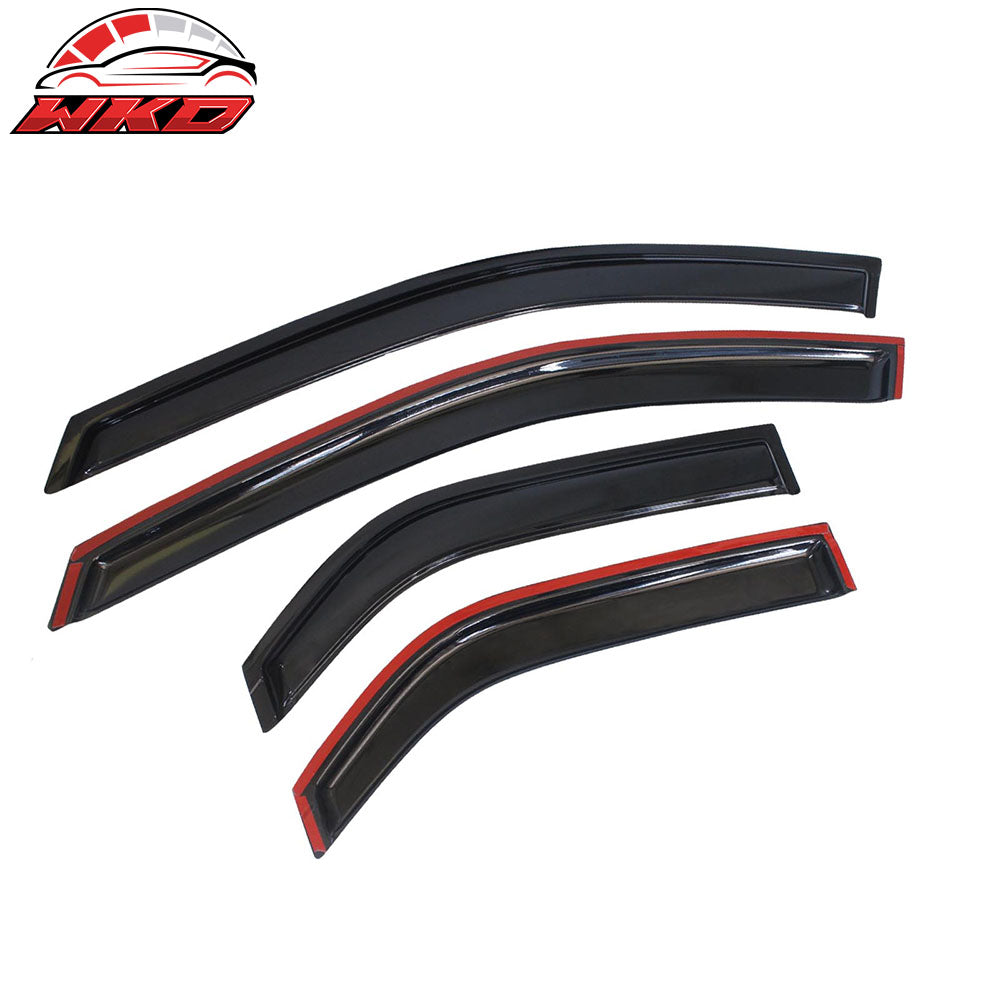 Fits 03-07 Cadillac CTS Acrylic 4PCS Window Visors Vent Rain Sun Guard Shield