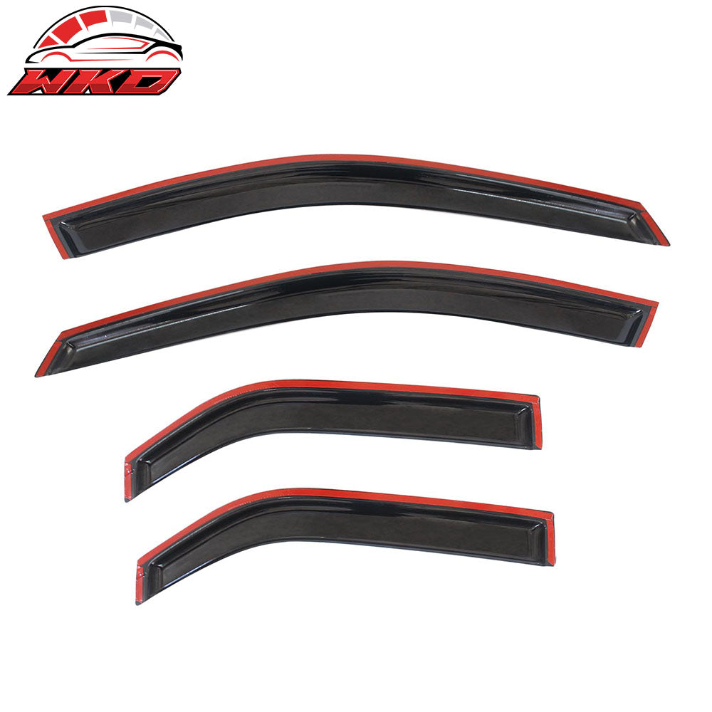 Fits 03-07 Cadillac CTS Acrylic 4PCS Window Visors Vent Rain Sun Guard Shield