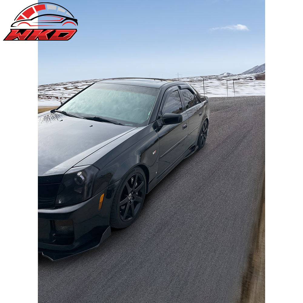 Fits 03-07 Cadillac CTS Acrylic 4PCS Window Visors Vent Rain Sun Guard Shield