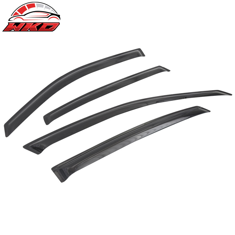 Fits 2000-2005 Chevrolet Impala Acrylic Window Visors Sun Rain Guard Vent Shield