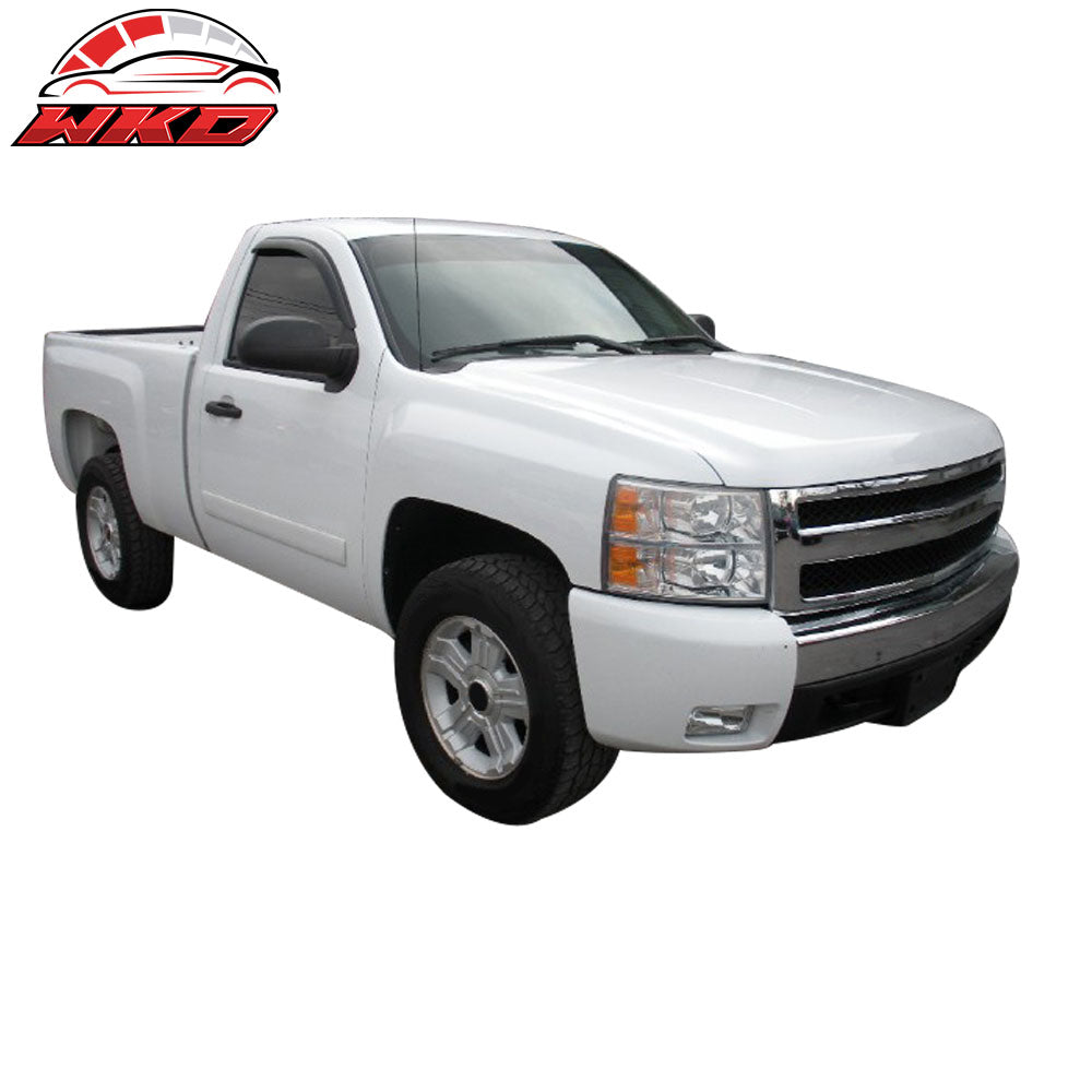 Fits 07-14 Chevy Silverado GMC Sierra Standard Cab Acrylic Window Visors 2PC