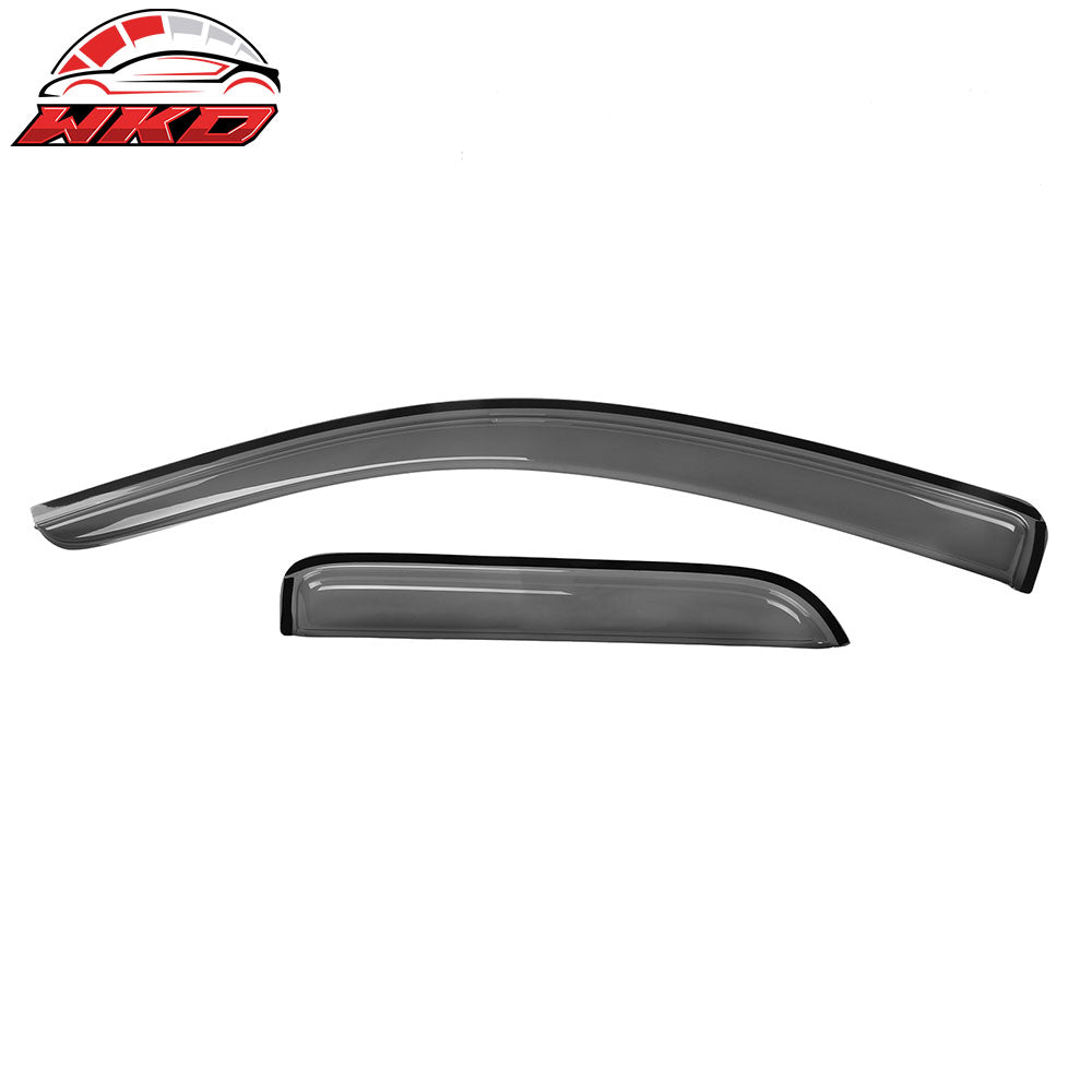 Fits 14-19 Chevy Silverado GMC Sierra Extended Cab Window Visors Acrylic 4PCS