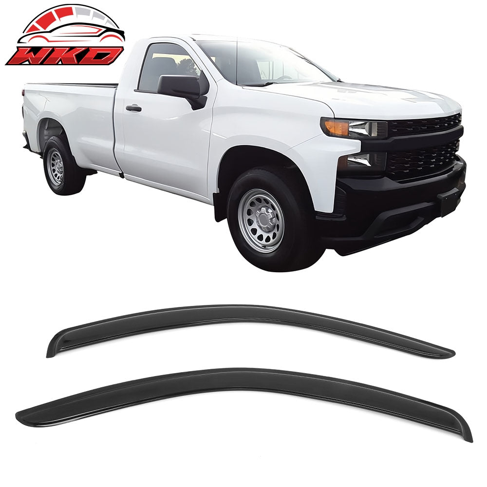 Fits 19-25 Chevy Silverado & GMC Sierra 1500 Standard Cab Tape on Window Visors