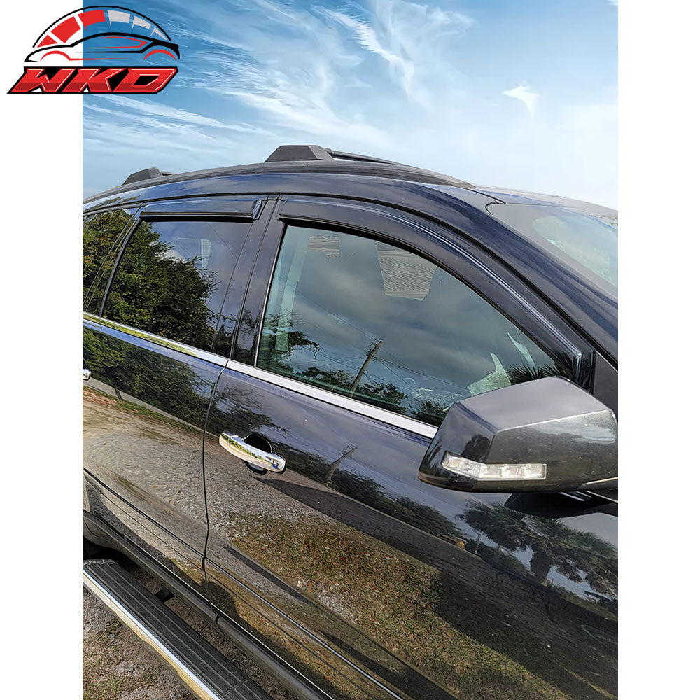 Fits 09-17 Chevrolet Traverse Acrylic 4PCS Window Visors Trim Vent Rain Guard