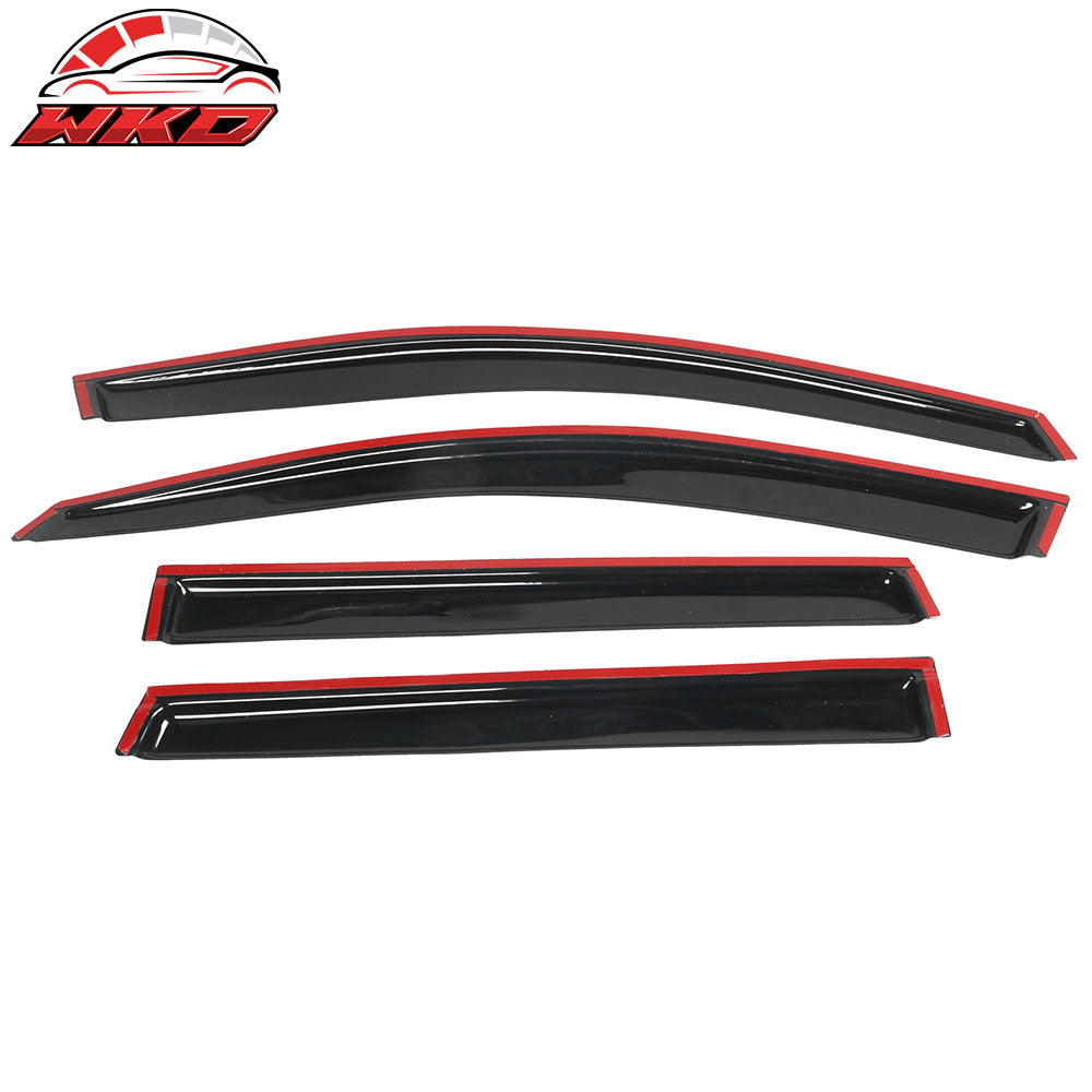 Fits 09-17 Chevrolet Traverse Acrylic 4PCS Window Visors Trim Vent Rain Guard