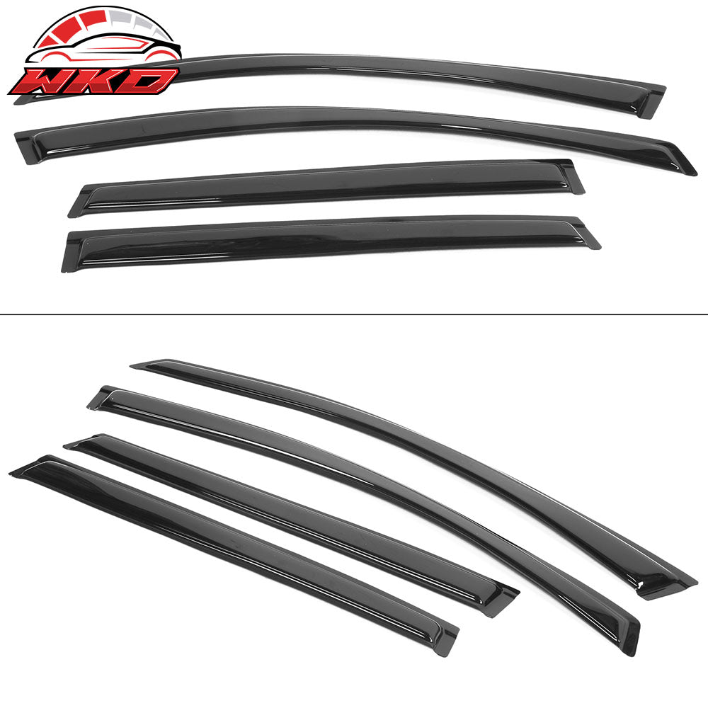 Fits 09-17 Chevrolet Traverse Acrylic 4PCS Window Visors Trim Vent Rain Guard