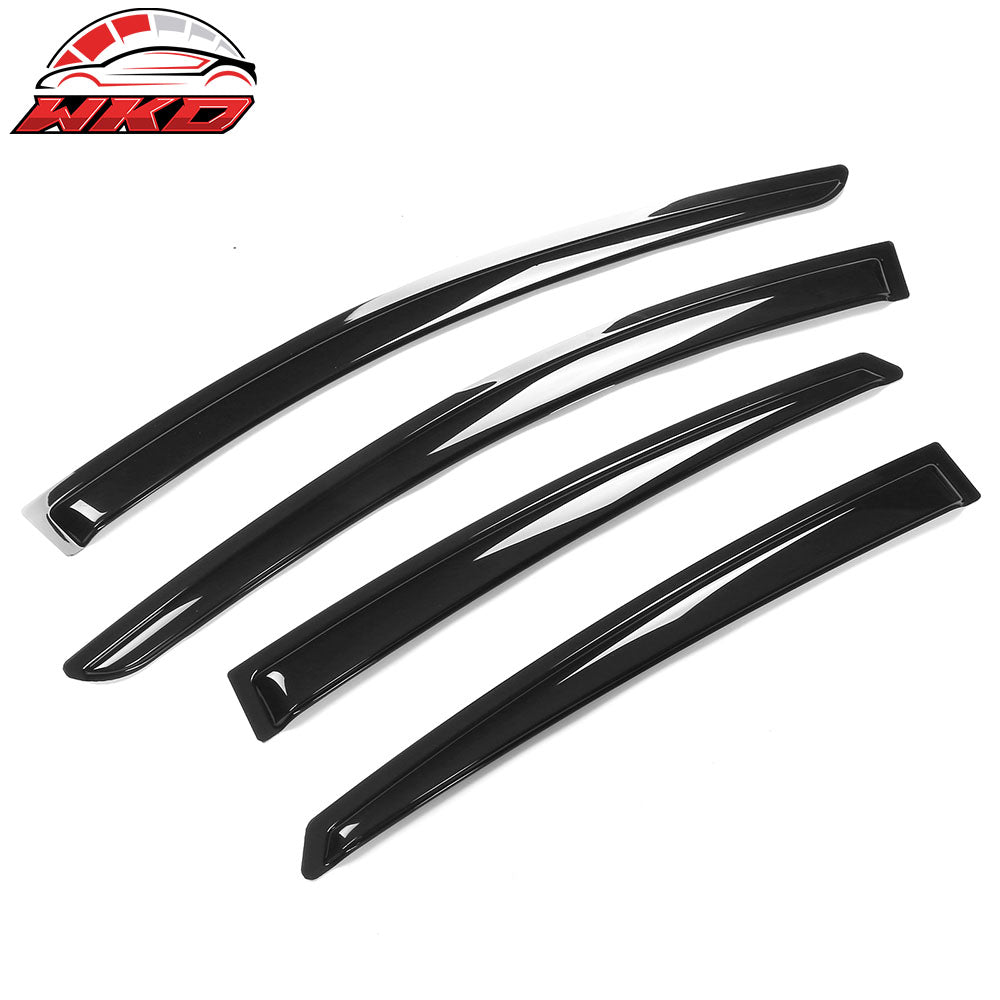 Fits 16-19 Chevrolet Volt Smoke Window Visors Sun Rain Vent Deflectors 4Pcs Set