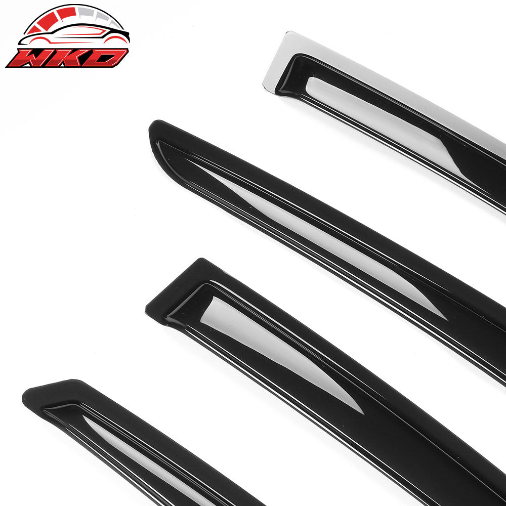 Fits 16-19 Chevrolet Volt Smoke Window Visors Sun Rain Vent Deflectors 4Pcs Set