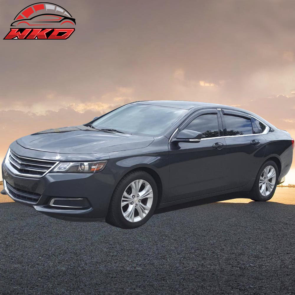 Fits 14-20 Chevy Impala Window Visors Acrylic Sun Guard Rain Deflector 4PC Set