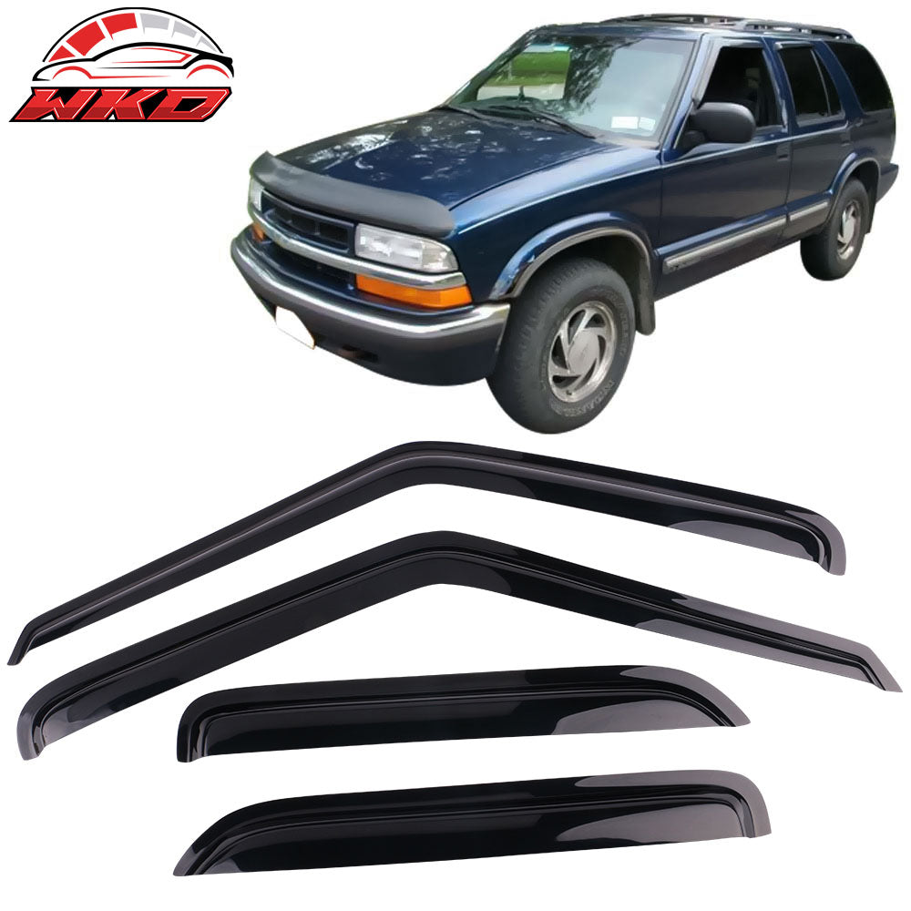 Fits 95-05 Chevy Blazer GMC Jimmy 96-01 Bravada 98-01 Envoy Window Visors Guards