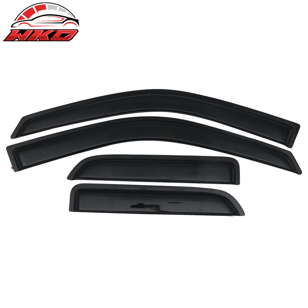 2009-23 Dodge Ram 1500 Quad Cab Extended Pickup Acrylic Window Visors 4Pc Set | Wholesale