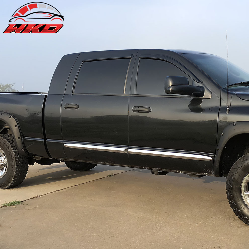 Fits 06-09 Dodge Ram 1500 2500 3500 Mega Extended Cab Window Visor Rain Guard