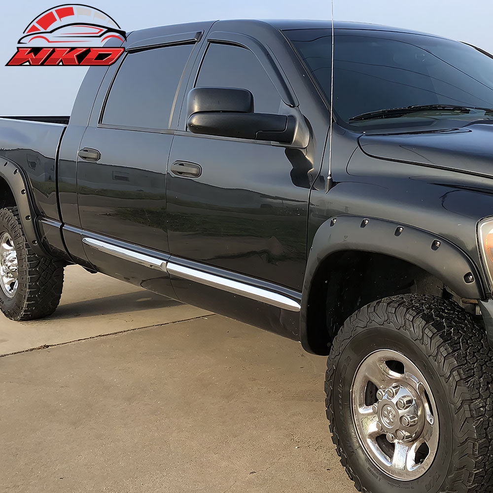 Fits 06-09 Dodge Ram 1500 2500 3500 Mega Extended Cab Window Visor Rain Guard
