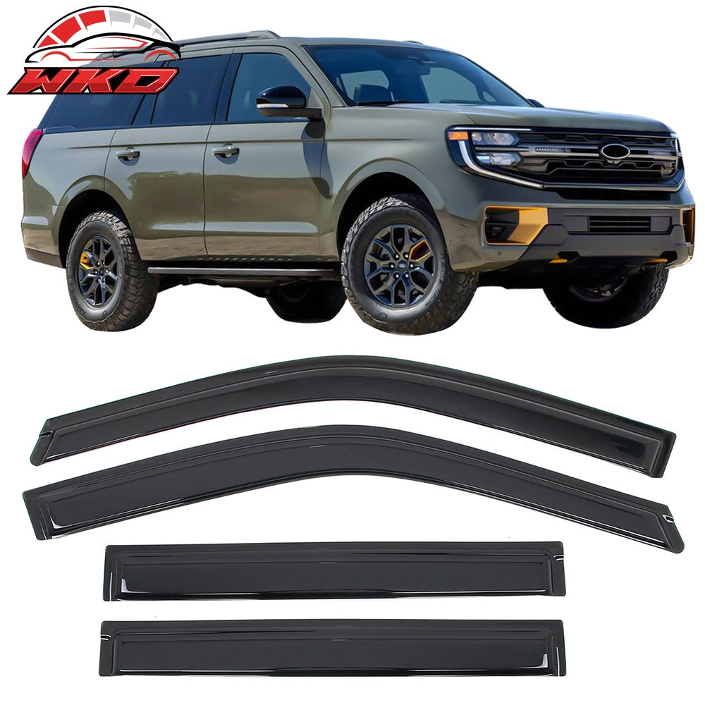 2018-26 Ford Expedition Lincoln Navigator Window Visors Sun Deflector Tape-On | Wholesale