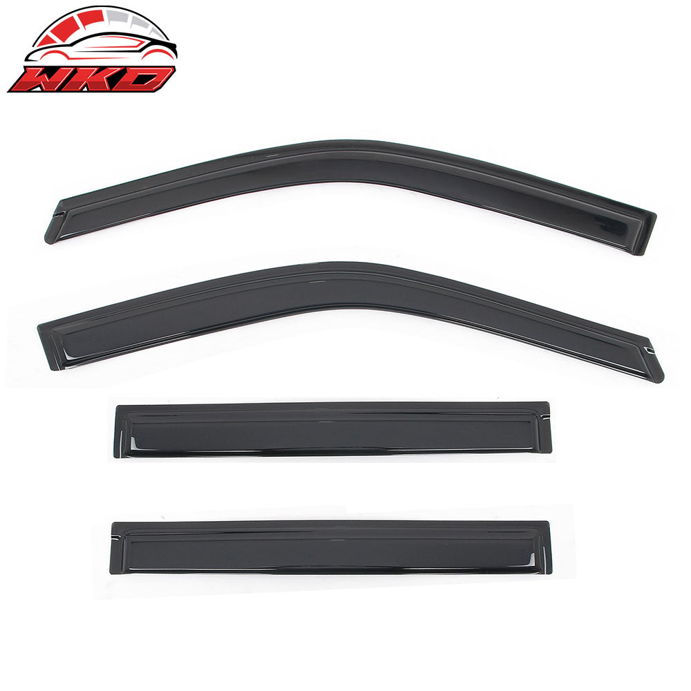 Fits 18-25 Ford Expedition Lincoln Navigator Window Visors Sun Deflector Tape-On