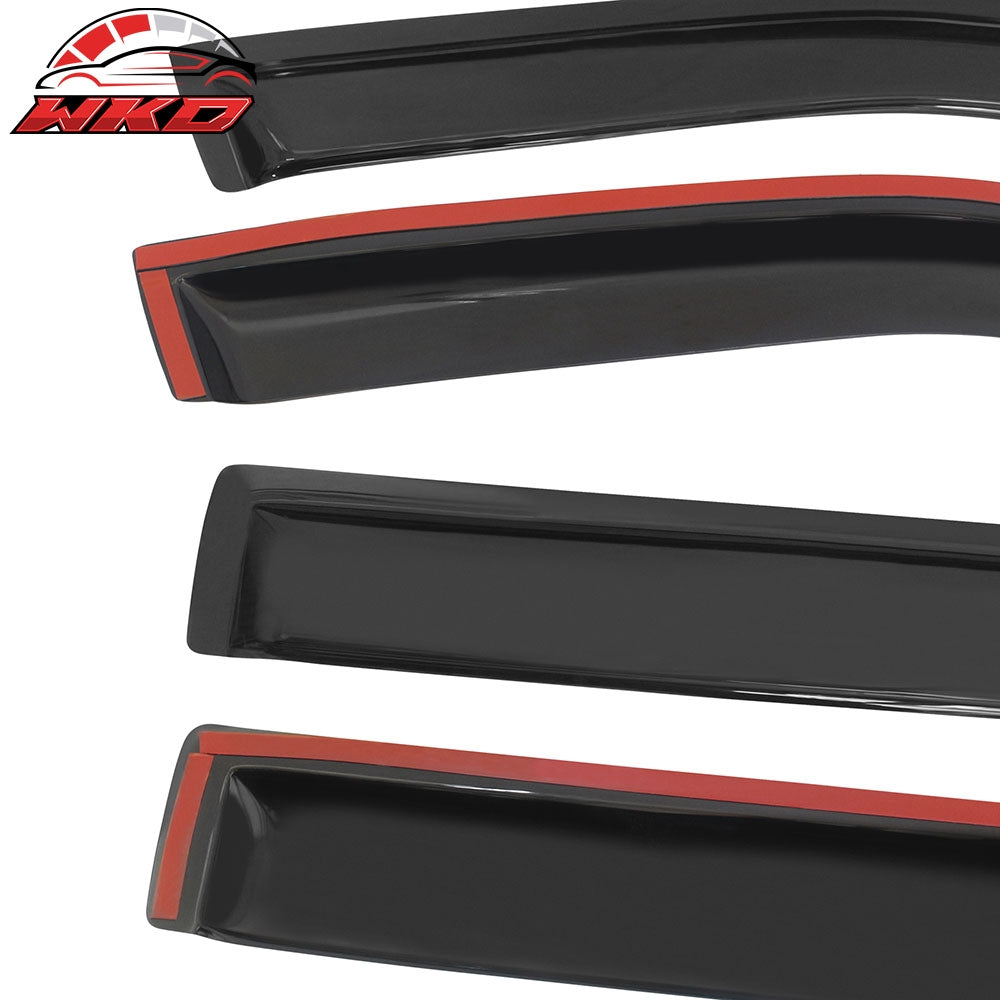 Fits 11-19 Ford Explorer Acrylic Wind Deflectors Rain Guards Window Visors 4Pcs
