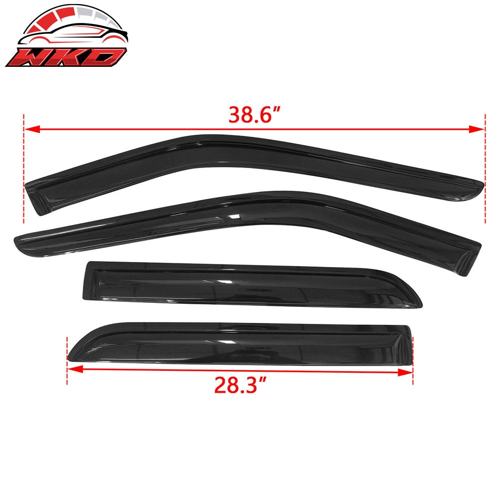 Fits 11-19 Ford Explorer Acrylic Wind Deflectors Rain Guards Window Visors 4Pcs