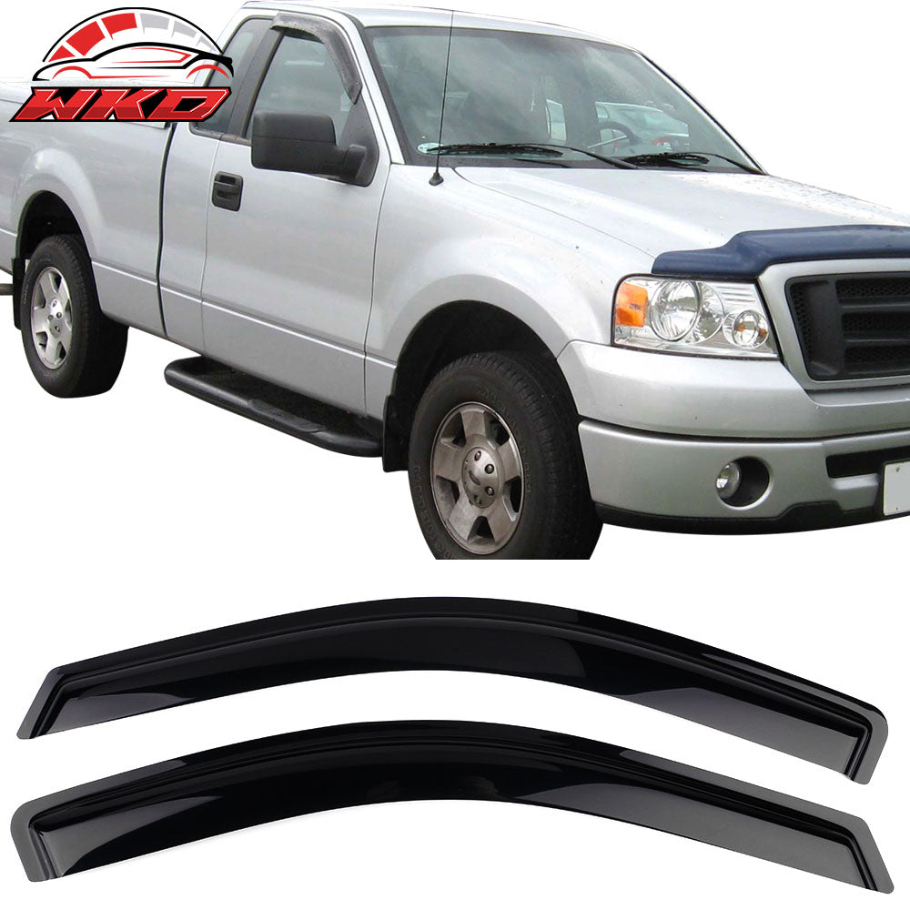 Fits 04-08 Ford F-150 F150 Standard Cab Acrylic 2PCS Window Visors Vent Guard