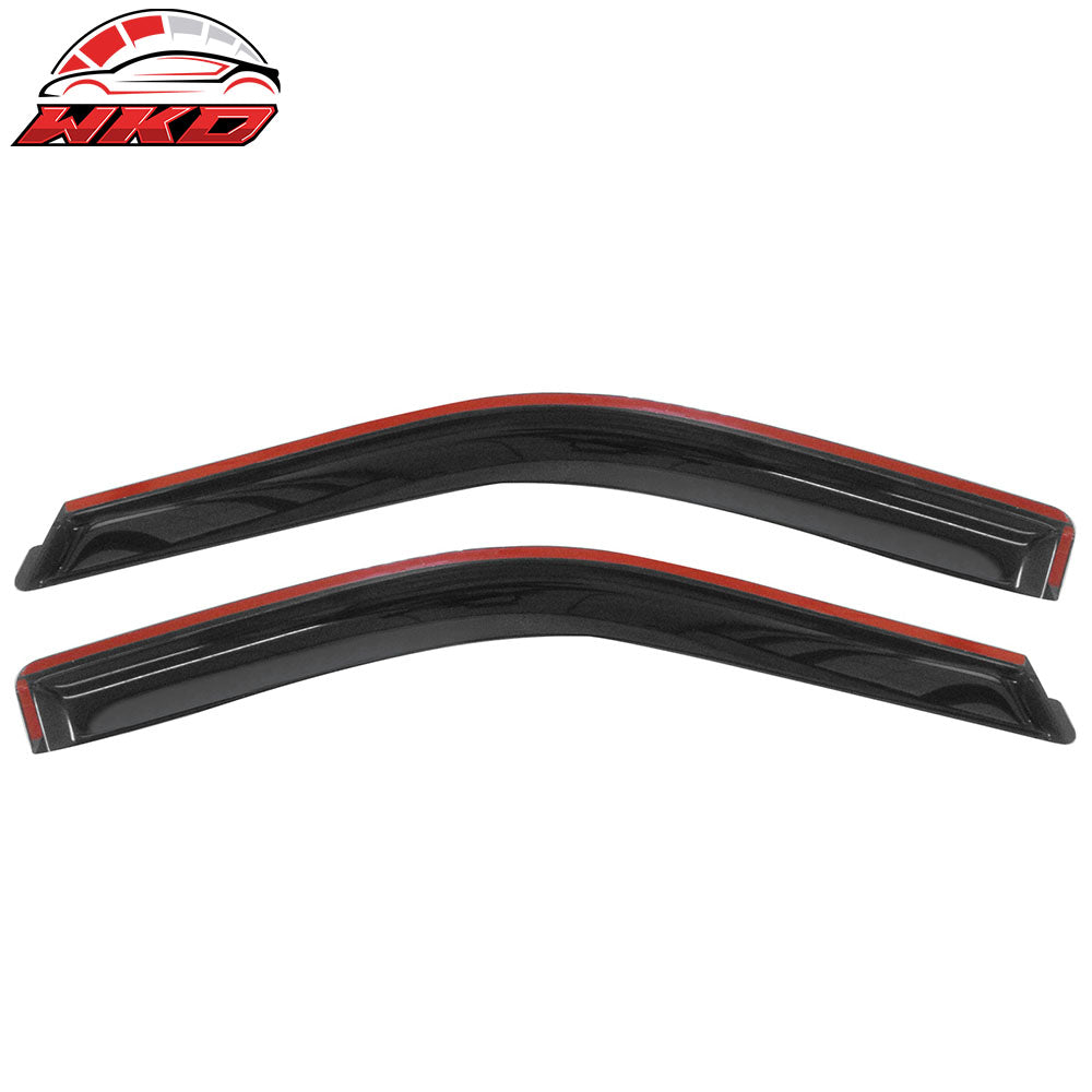 Fits 15-25 Ford F-150/17-25 F250-F450 Standard Cab Rain Window Visors Acrylic