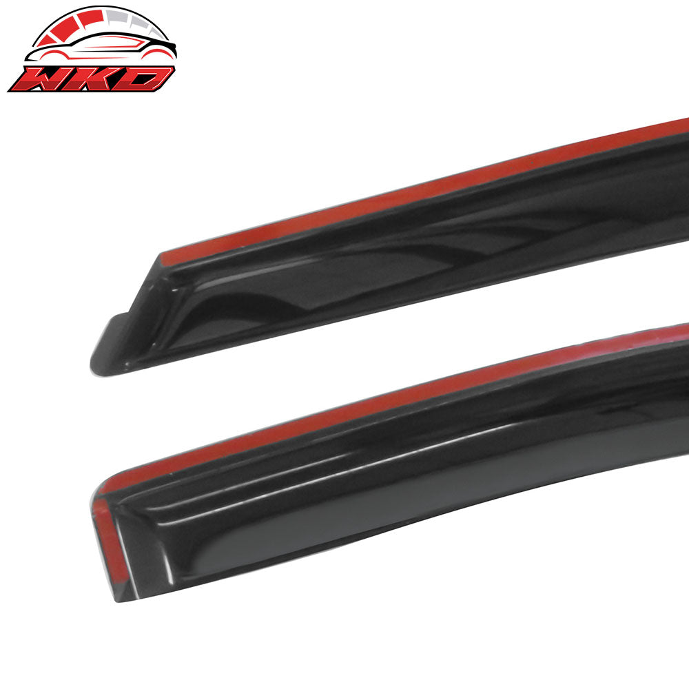 Fits 15-25 Ford F-150/17-25 F250-F450 Standard Cab Rain Window Visors Acrylic