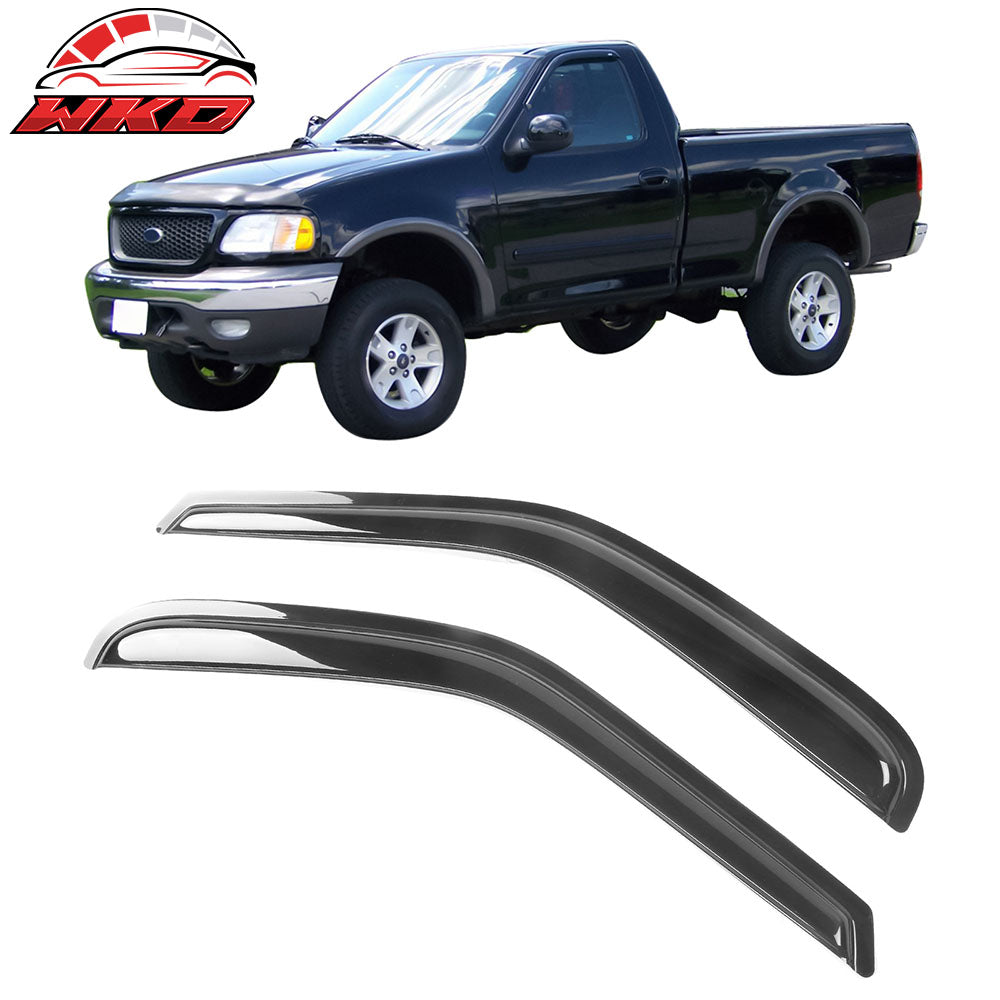 Fits 97-03 Ford F150/97-99 F250 Standard Cab Window Visors Vent Rain Sun Guard