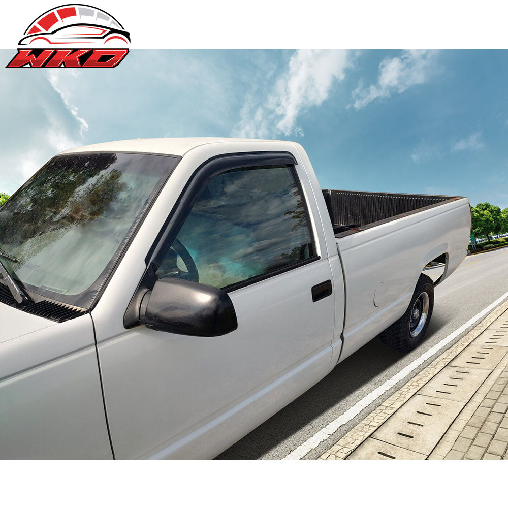 Fits 88-98 Chevy GMC C1500 K1500 95-99 Tahoe 92-99 Yukon Window Visors 2PC Set