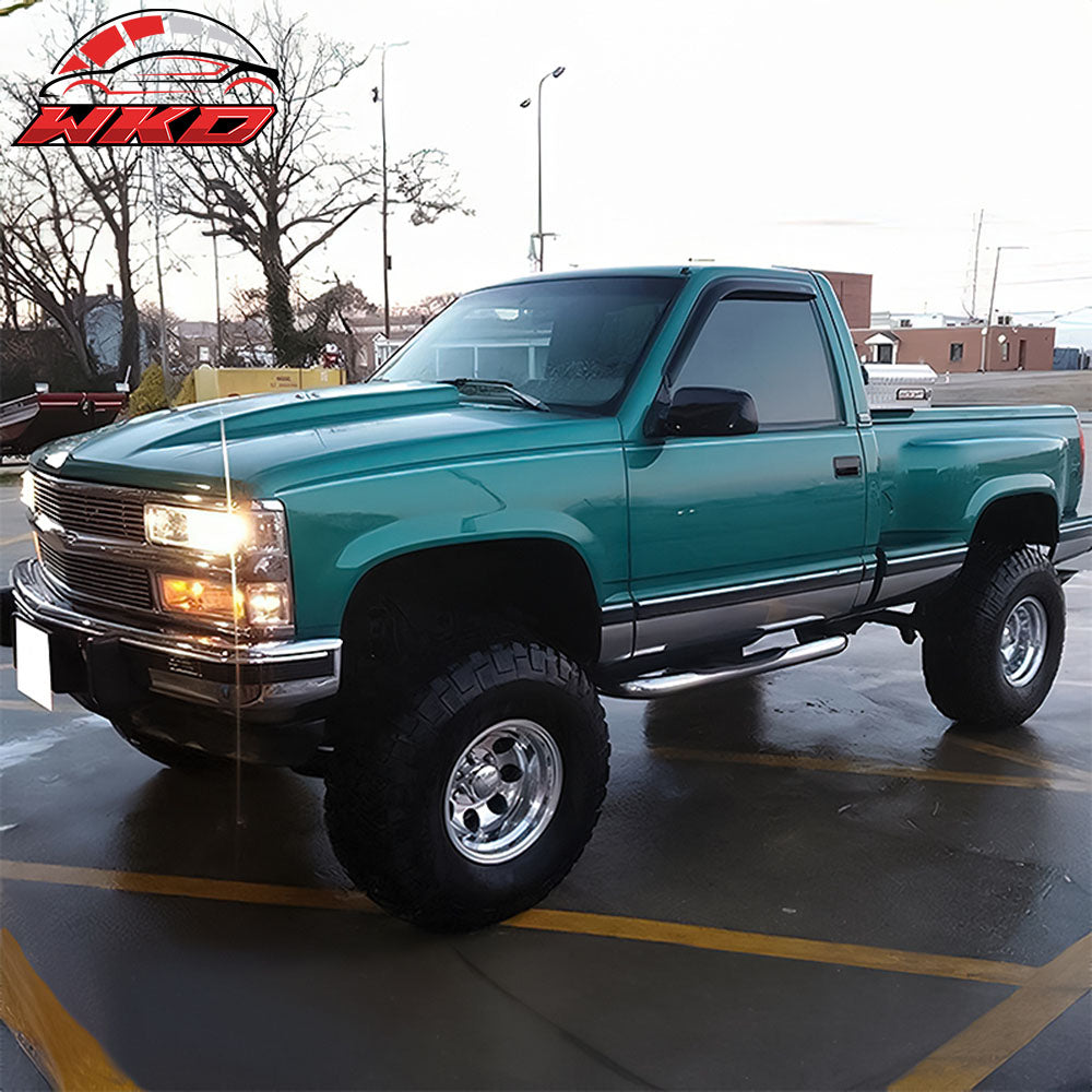 Fits 88-98 Chevy GMC C1500 K1500 95-99 Tahoe 92-99 Yukon Window Visors 2PC Set