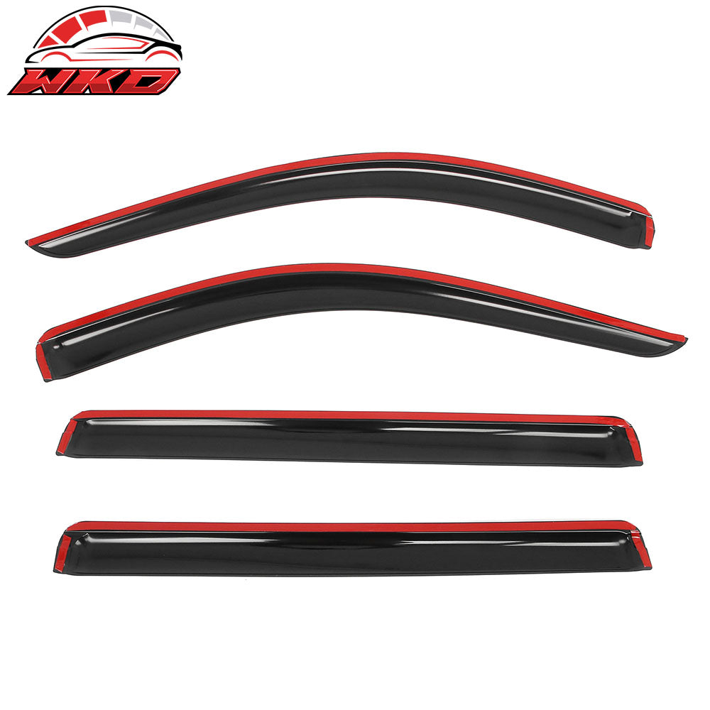 Fits 21-25 Chevy Suburban & GMC Yukon Tape on Window Visors Rain Sun Deflectors