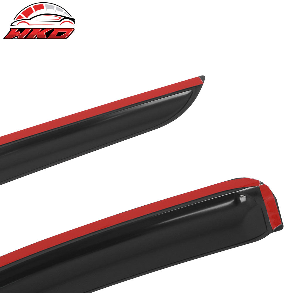 Fits 21-25 Chevy Suburban & GMC Yukon Tape on Window Visors Rain Sun Deflectors