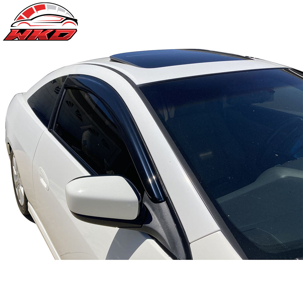 Fits 03-07 Honda Accord 2-Door Coupe Window Visors Acrylic Rain Guard Deflector