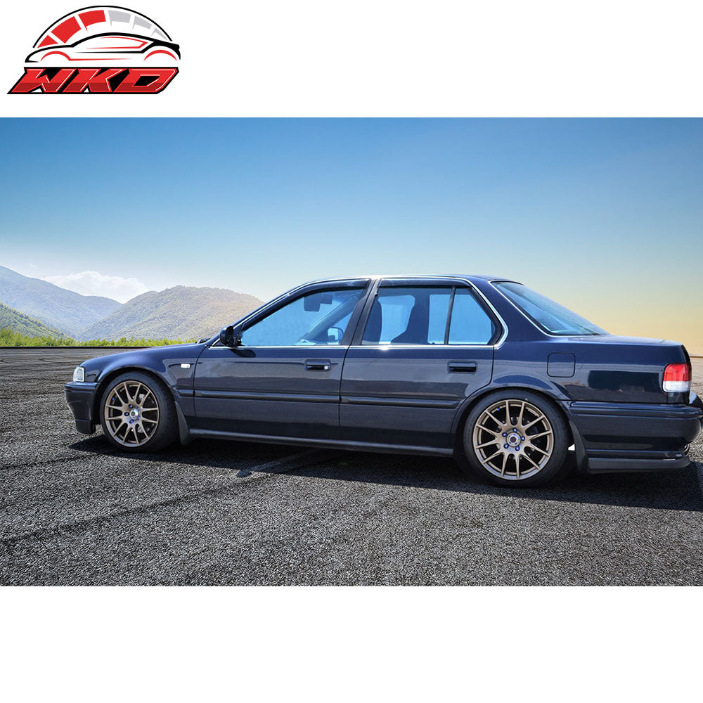 Fits 90-93 Honda Accord 4Dr Acrylic Window Visors Rain Guard Deflector Vent 4PCS