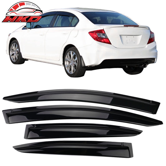 Wholesale 12-15 Honda Civic Sedan Window Visors Acrylic Sun Guard Rain Deflector 4PC