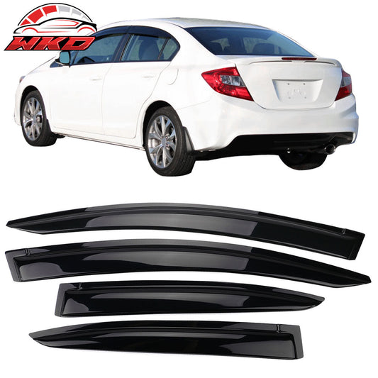 Wholesale 12-15 Honda Civic Sedan Window Visors Acrylic Sun Guard Rain Deflector 4PC