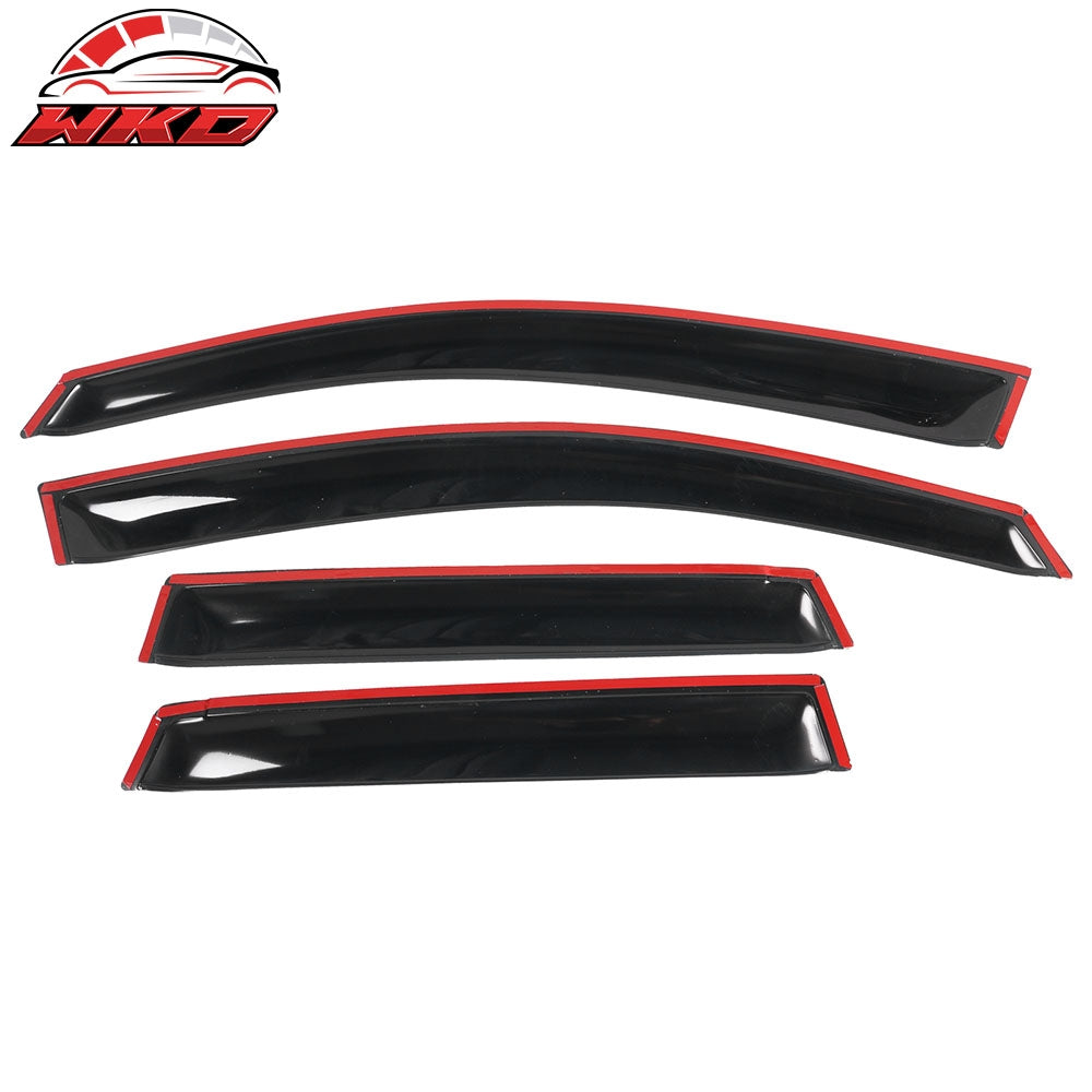 Fits 07-08 Honda Fit GE Acrylic Window Visors 4Pc Set
