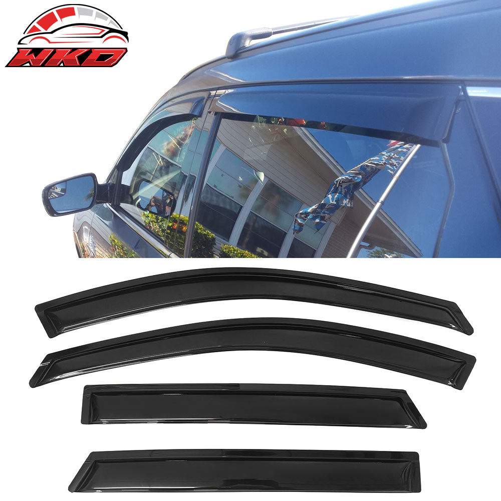 Fits 13-18 Hyundai Santa Fe DM (Excludes XL Models) Acrylic Window Visors 4Pc